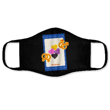 Discover LGBT love is love Face Masks