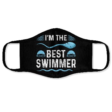 Discover Swim Dad Fathers Day Swimmer Face Masks