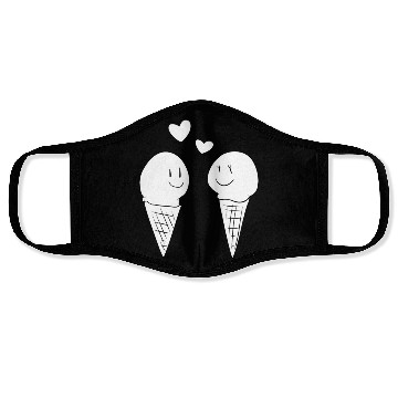 Discover love eat ice cream valentines day sweet Face Masks