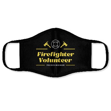Discover Firefighter Volunteer Pride and Honor Face Masks