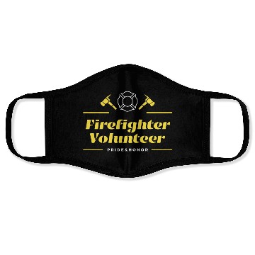 Discover Firefighter Volunteer Pride and Honor Face Masks