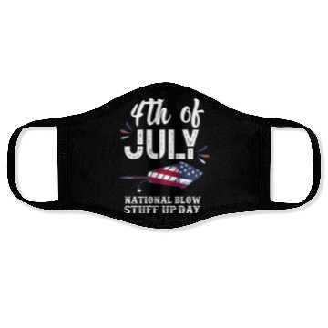 Discover July 4th National Fireworks Day Face Masks
