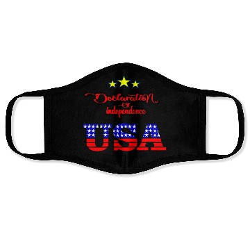 Discover Declaration of Independence 1776- Independence Day Face Masks