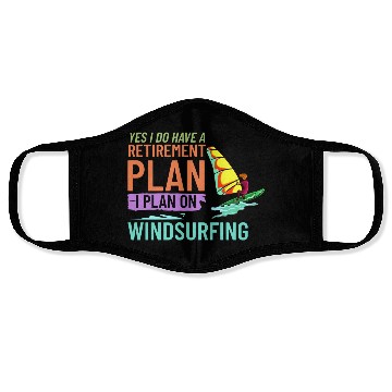 Discover Windsurfing Board Sail Paddle Windsurfer Face Masks