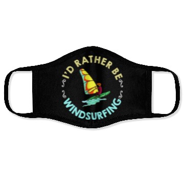 Discover Windsurfing Board Sail Paddle Windsurfer Face Masks