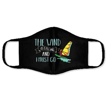 Discover Windsurfing Board Sail Paddle Windsurfer Face Masks