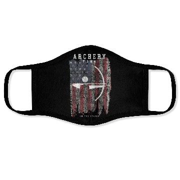 Discover Archery Team USA Vintage American Flag Compound Face Masks