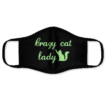 Discover Crazy Cats LOVER Lady Face Masks