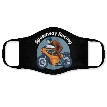 Discover Speedway Racing Face Masks