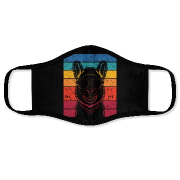 Discover Retro Llama Alpaca Lover Birthday Llamas Face Masks
