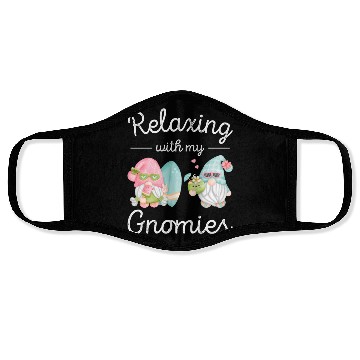 Discover Relaxing Gnomes Surfing Vacation Gnome Lover Face Masks