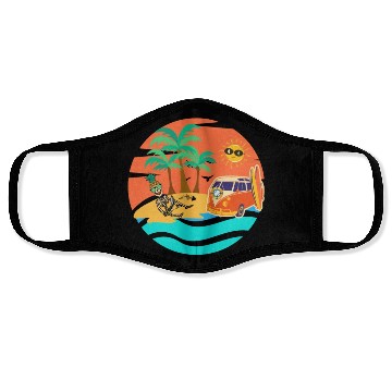 Discover Road trip skeleton Face Masks