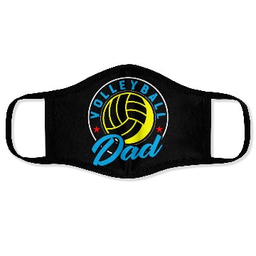 Discover Volleyball Daddy Volleyball Dad Face Masks