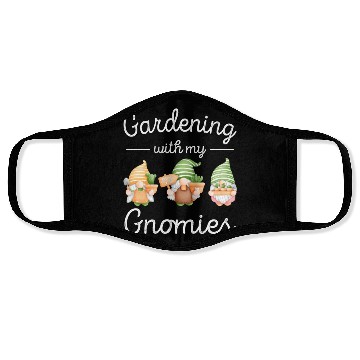 Discover Gnomes Succulent Gardening Gnome Cactus Owner Face Masks