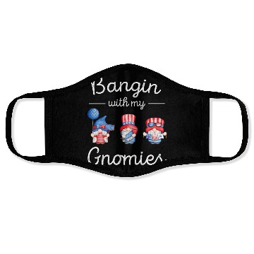 Discover Patriotic Gnomes Firework American Flag US Face Masks