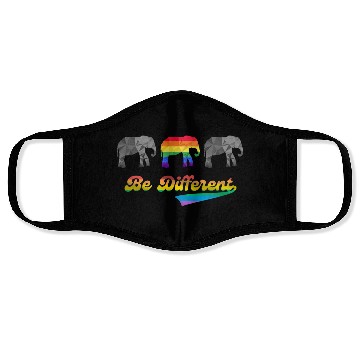 Discover Elephant LGBTQ Pride Rainbow Flag Different Face Masks