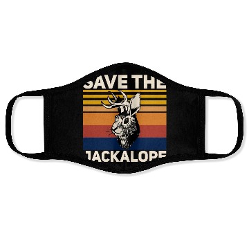 Discover Save The Jackalope , Vintage Retro Camping Lover Face Masks