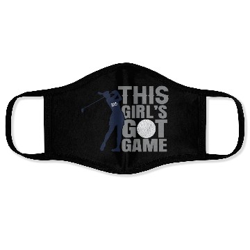 Discover This Girl s Got Game Golf Face Masks
