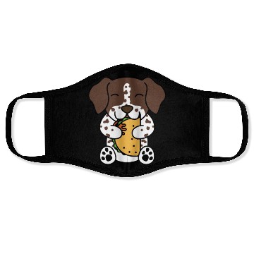 Discover German Shorthaired Pointer Taco Lover Face Masks