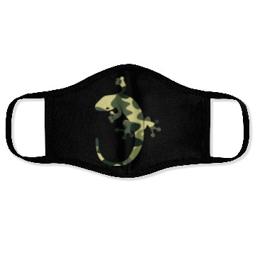 Discover Green camouflage geico Face Masks