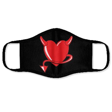 Discover Red Heart - Devil Heart - Gift Face Masks