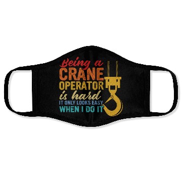 Discover Crane Operator Driver Accessories Face Masks