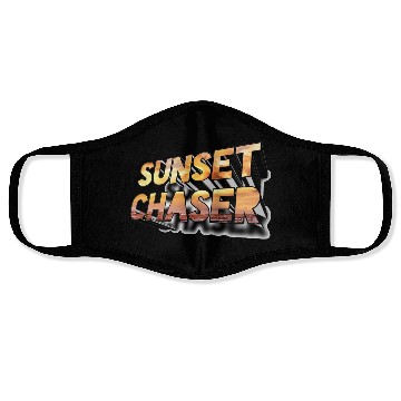 Discover Sunset chaser 3D design Face Masks
