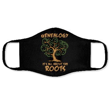 Discover GENEALOGY: It's All About The Roots Face Masks