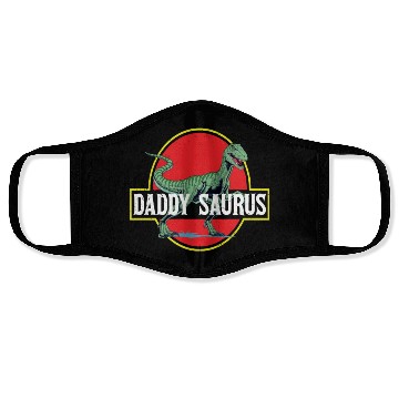 Discover Daddysaurus Papasaurus Face Masks