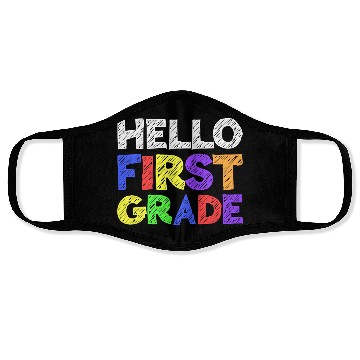Discover Hello First Grade Face Masks 1st Grade Back To School