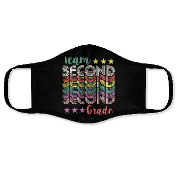 Discover Team 2nd Second Grade Teacher Back To School Face Masks
