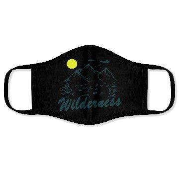 Discover Wilderness Hiking Nature Lover Face Masks
