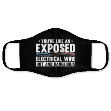 Discover Electrician Electrical Engineer Lineman Face Masks