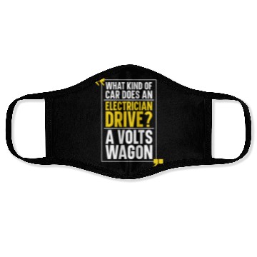 Discover Electrician Electrical Engineer Lineman Face Masks