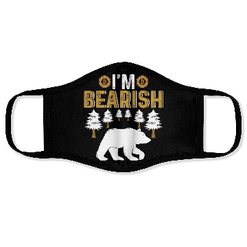 Discover I'm Bearish Bitcoin Face Masks