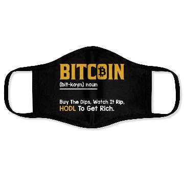 Discover Funny Bitcoin Cryptocurrency Face Masks