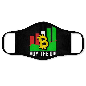 Discover Buy The Dip Blockchain Bitcoin SVG Face Masks