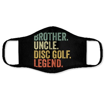 Discover Disc Golf Brother Uncle Frisbee Sport Legend Face Masks
