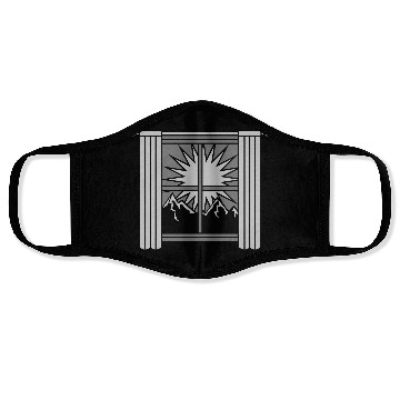 Discover sunrise mountains view window Face Masks