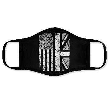 Discover American Flag British Flag US UK Stars Stripes Face Masks
