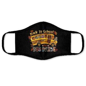 Discover Back To School Bus Drive Face Masks