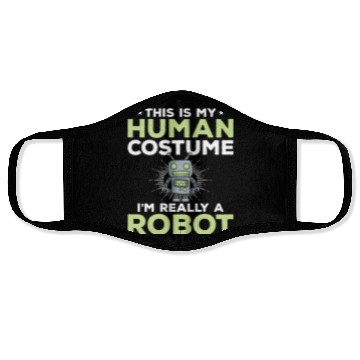 Discover Robotics Retro Robots Evolution Face Masks