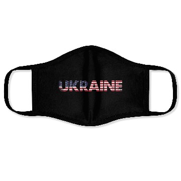 Discover I Stand with Ukraine Ukraine Flag Face Masks