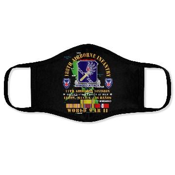 Discover Army 188th Airborne Infantry The Philippines WWII Face Masks