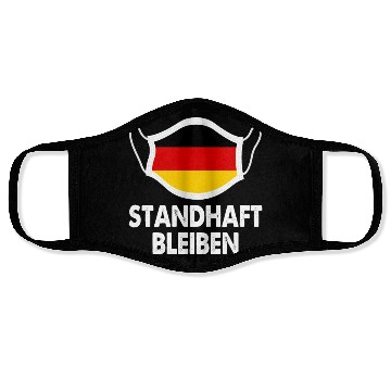 Discover Germany Flag Standhaft Bleiben German Face Masks