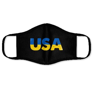 Discover I Stand with Ukraine Ukraine Flag Face Masks