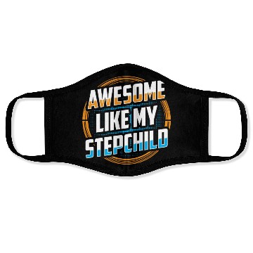 Discover Awesome Like My Stepchild Stepdad Stepfather Face Masks