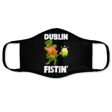 Discover Dublin Fistin St. Patrick's Day Drinking Face Masks