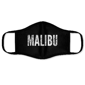 Discover Malibu T Beach Surfing Malibu California Face Masks