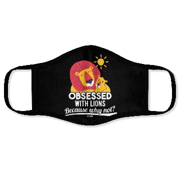 Discover Lion cuddle mom dad parents Face Masks